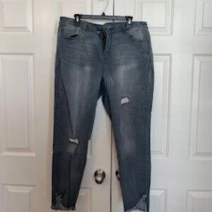 Lane Bryant Distressed Denim Jeans